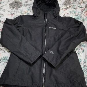 Columbia Black Hooded Jacket